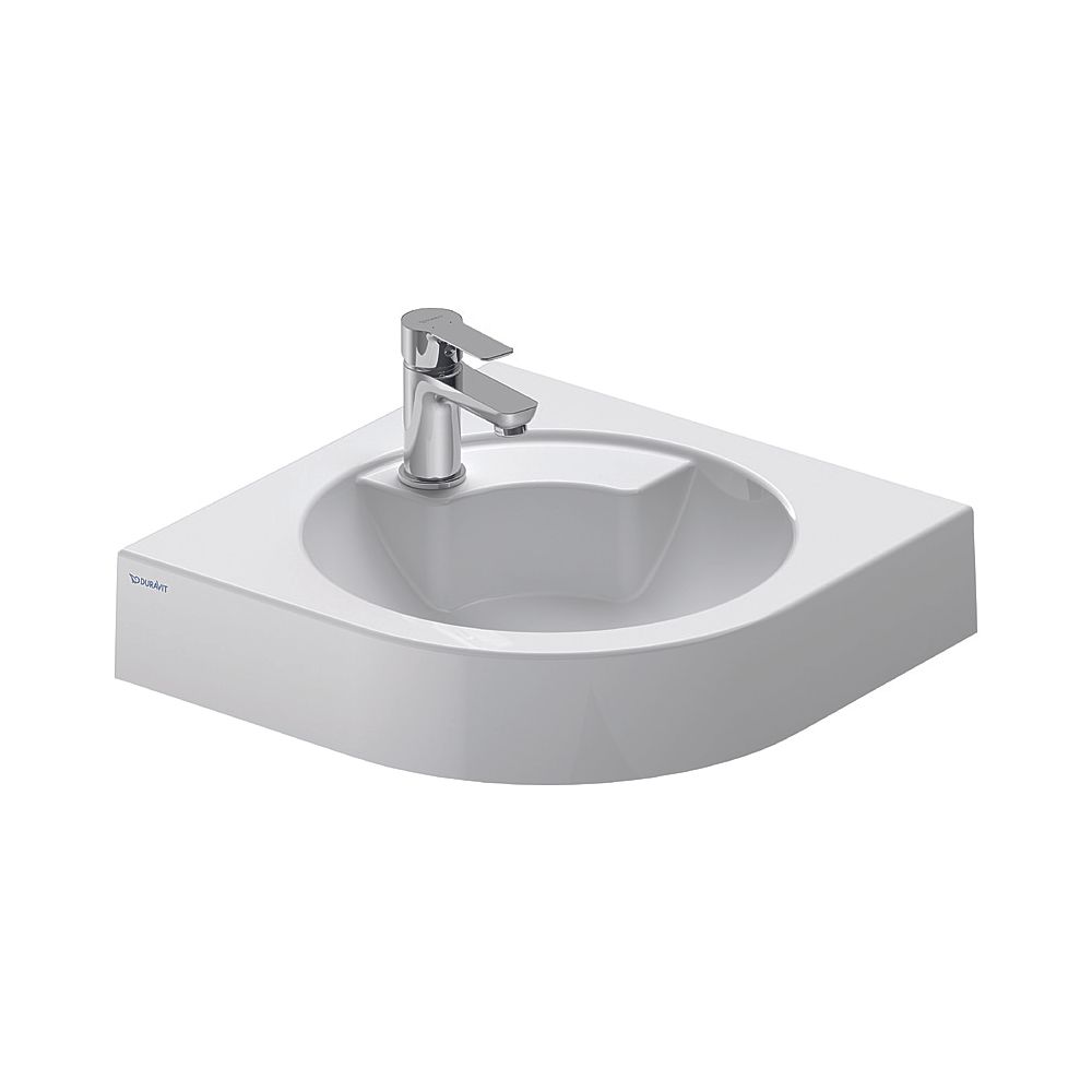 Duravit Architec Eck-Handwaschbecken 540x635x150mm wandh. Weiß Hochglanz, Halbrund,... DURAVIT-0448450000 4021534084812 (Abb. 5)
