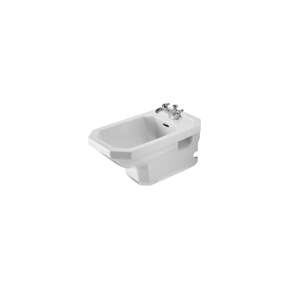 Duravit Serie 1930 Wandbidet 585x360x345mm, Weiß Hochglanz, WonderGliss, 1 HL, mit... DURAVIT-02661000001 4021534178924 (Abb. 1)