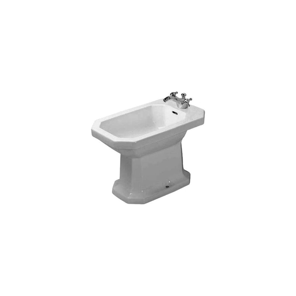 Duravit Serie 1930 Stand Bidet 600x355x390mm, Weiß Hochglanz, 1 HL, mit Überlauf... DURAVIT-0267100000 4021534071331 (Abb. 1)