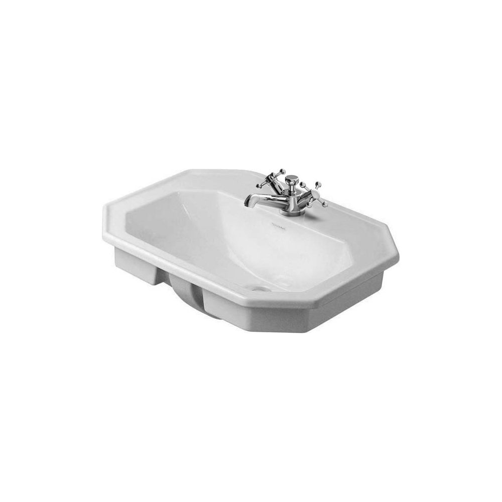 Duravit Serie 1930 Einbauwaschtisch 470x580x225mm, Weiß Hochglanz, WonderGliss, mi... DURAVIT-04765800001 4021534188664 (Abb. 1)