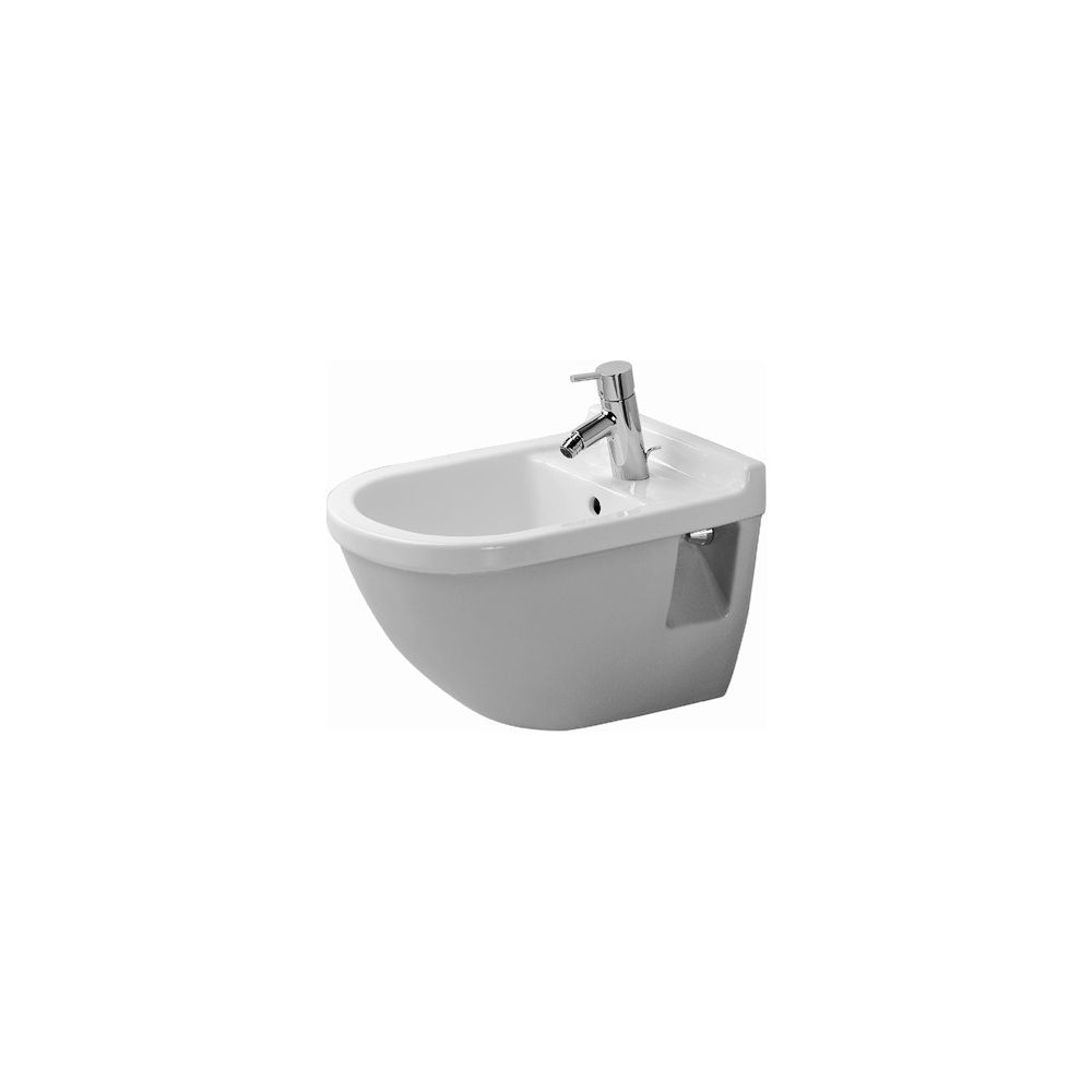 Duravit Starck 3 Wandbidet 540x355x320mm, Weiß Hochglanz, WonderGliss, 1 HL, mit H... DURAVIT-22301500001 4021534223723 (Abb. 1)
