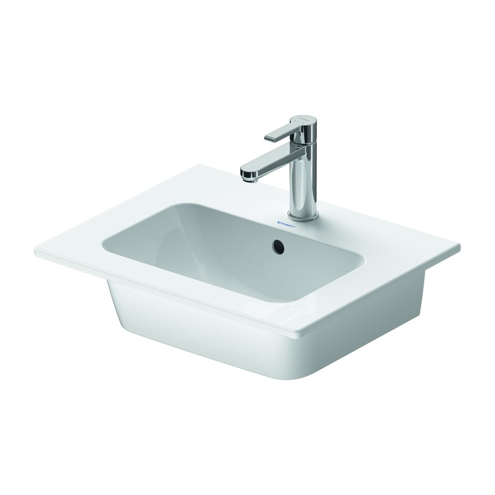 Duravit ME by Starck Waschtisch 430x530x180mm, Weiß Hochglanz, Rechteckig, 1 Waschp... DURAVIT-2336530000 4063382002075 (Abb. 9)