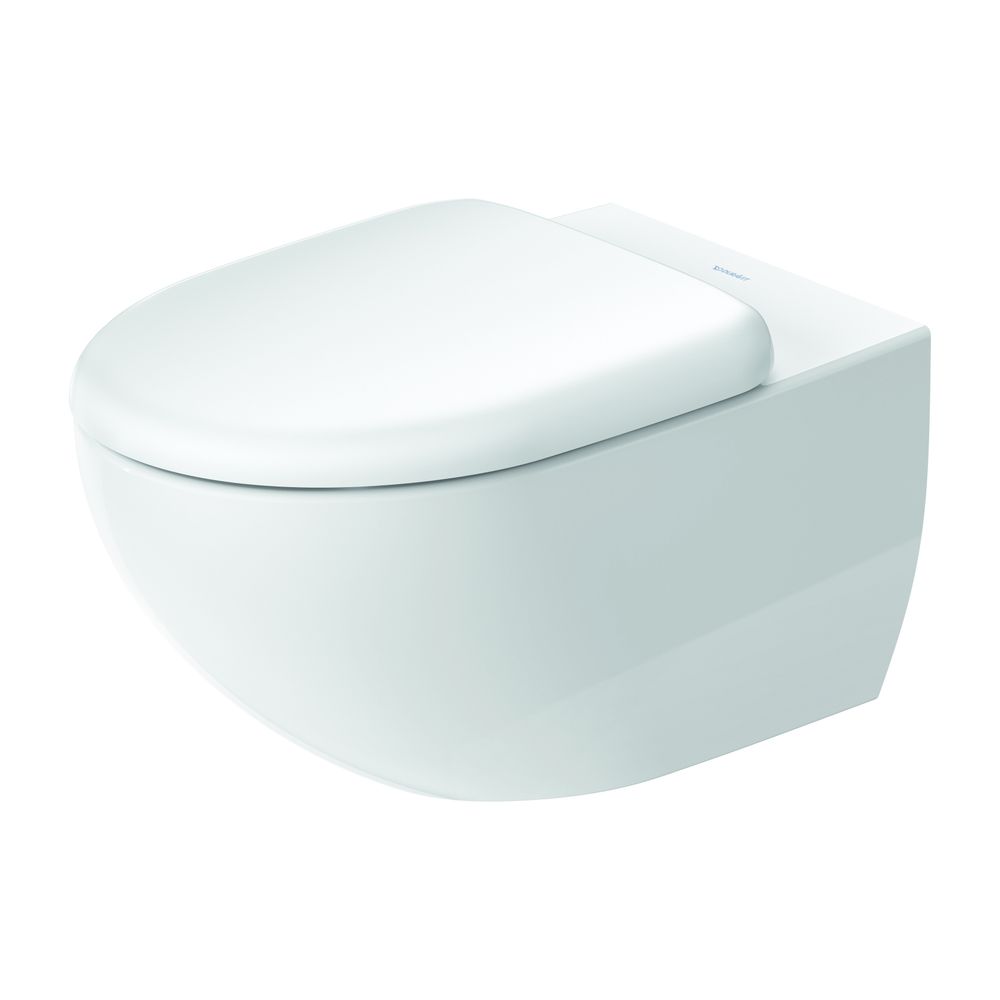 Duravit Architec WC-Set wandhäng. Weiß Hochglanz, 4,5l, Tiefspüler, rimless, waager... DURAVIT-45720900A1 4053424689609 (Abb. 1)