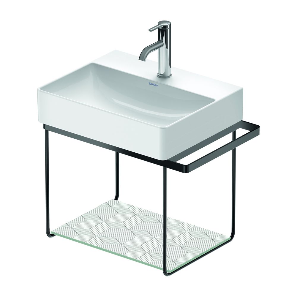 Duravit DuraSquare Metallkonsole 380x565x400mm, Mattschwarz, unter Waschtisch mit H... DURAVIT-0031334600 4063382040992 (Abb. 1)