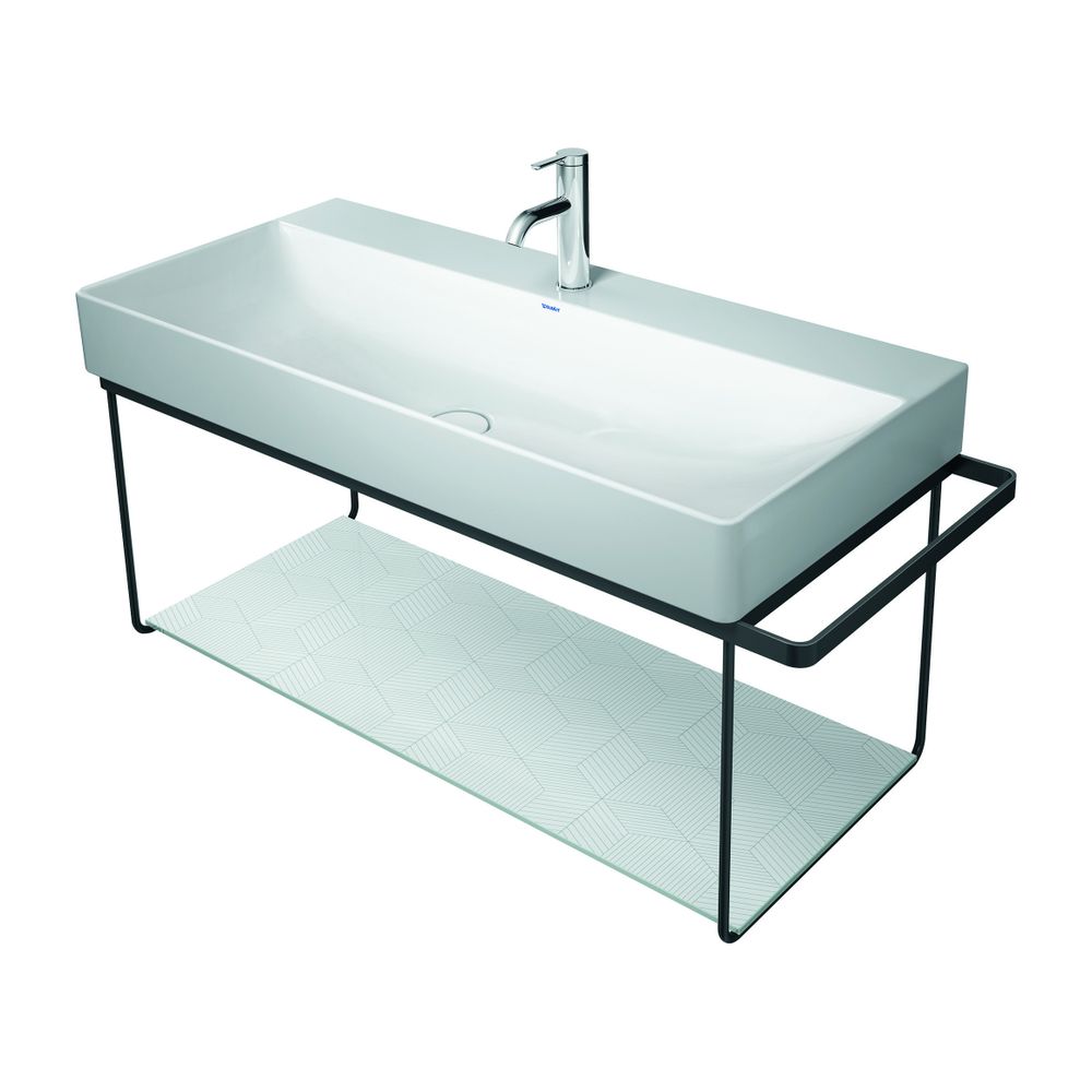 Duravit DuraSquare Metallkonsole 451x1063x400mm, Mattschwarz, unter Waschtisch mit ... DURAVIT-0031044600 4053424418360 (Abb. 2)