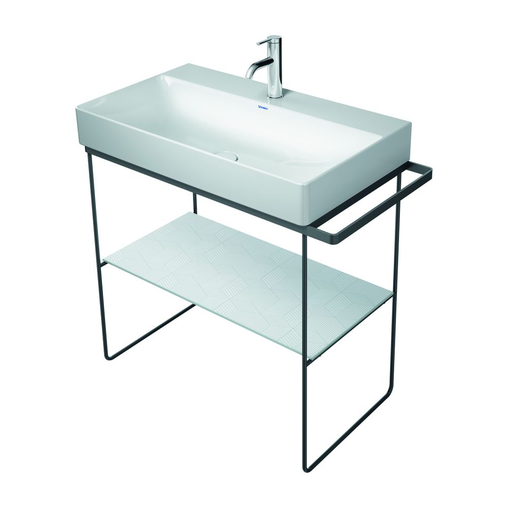 Duravit DuraSquare Metallkonsole 451x865x740-790mm variabel, Mattschwarz, bodensteh... DURAVIT-0031114600 4053424506418 (Abb. 4)