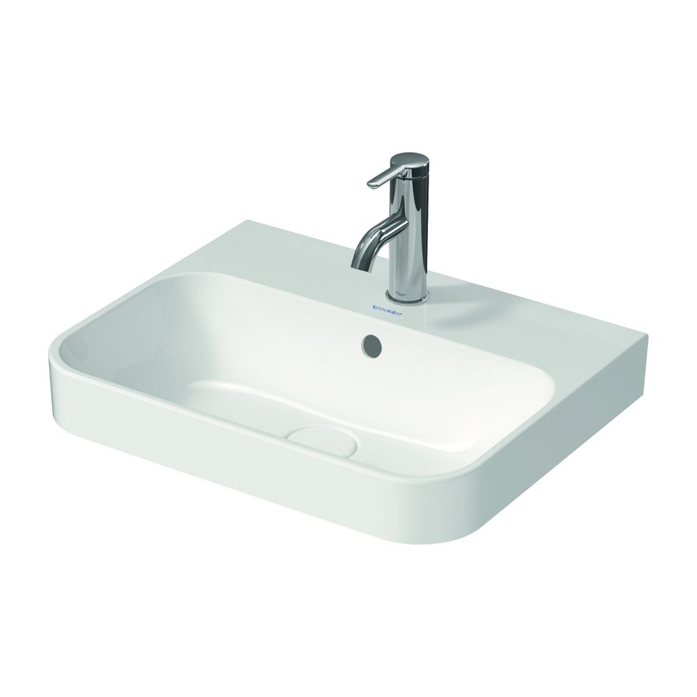 Duravit Happy D.2 Plus Aufsatzbecken 500mm, Weiß Hochglanz, WonderGliss, rechtecki... DURAVIT-23605000001 4053424896830 (Abb. 9)
