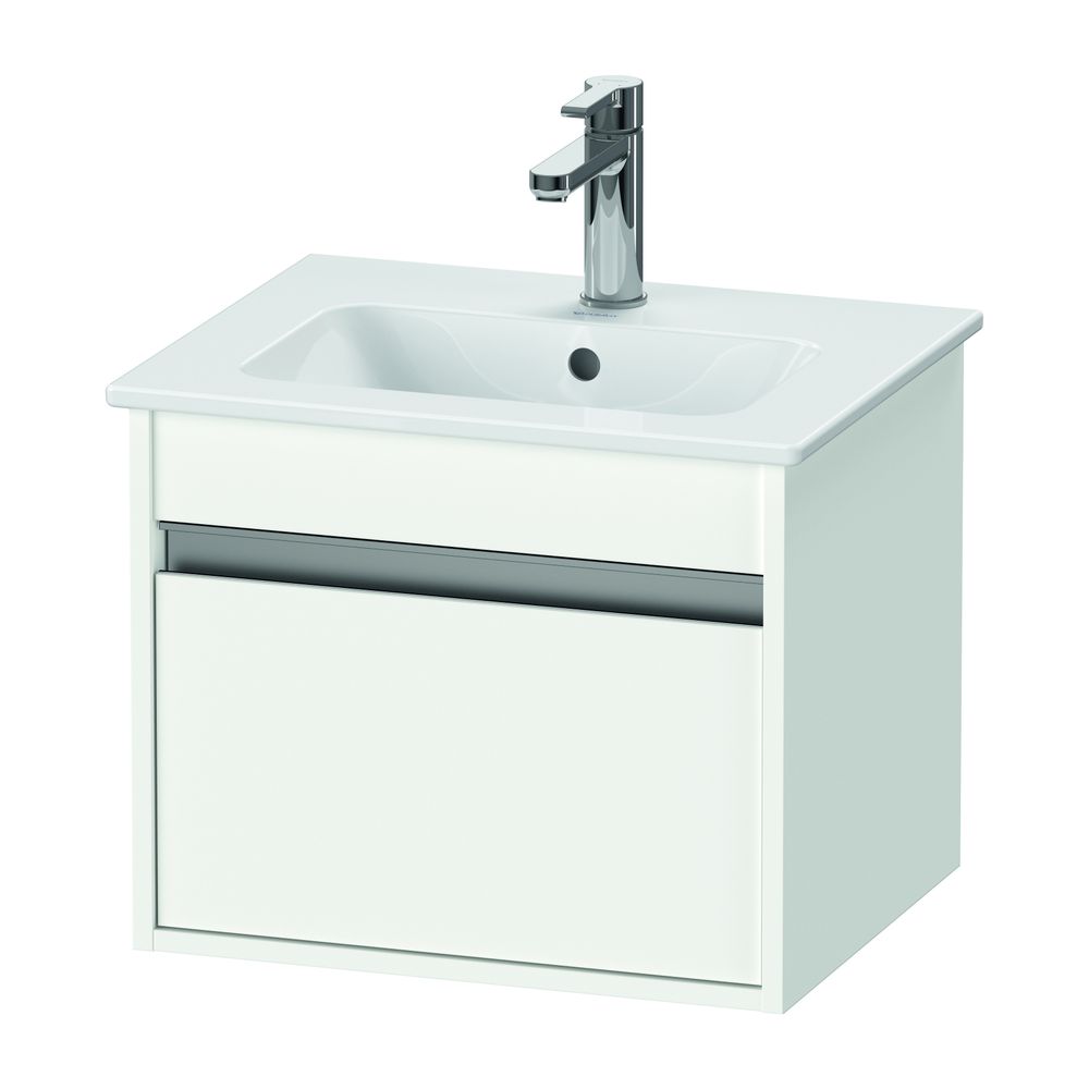 Duravit Ketho Waschtischunterbau wandh. 412x500x410mm, Compact Mattweiß, Griffleis... DURAVIT-KT640401818 4063382032416 (Abb. 1)