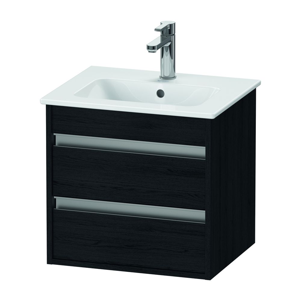 Duravit Ketho Waschtischunterbau wandhäng. 412x500x480mm Compact, Eiche Mattschwar... DURAVIT-KT644401616 4063382032706 (Abb. 1)