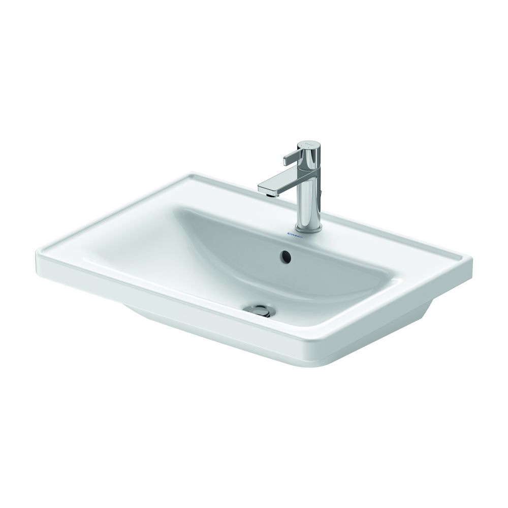 Duravit D-Neo Waschtisch 480x650x160mm, Weiß Hochglanz, Rechteckig, 1 Waschplatz/HL... DURAVIT-2367650000 4063382015624 (Abb. 9)