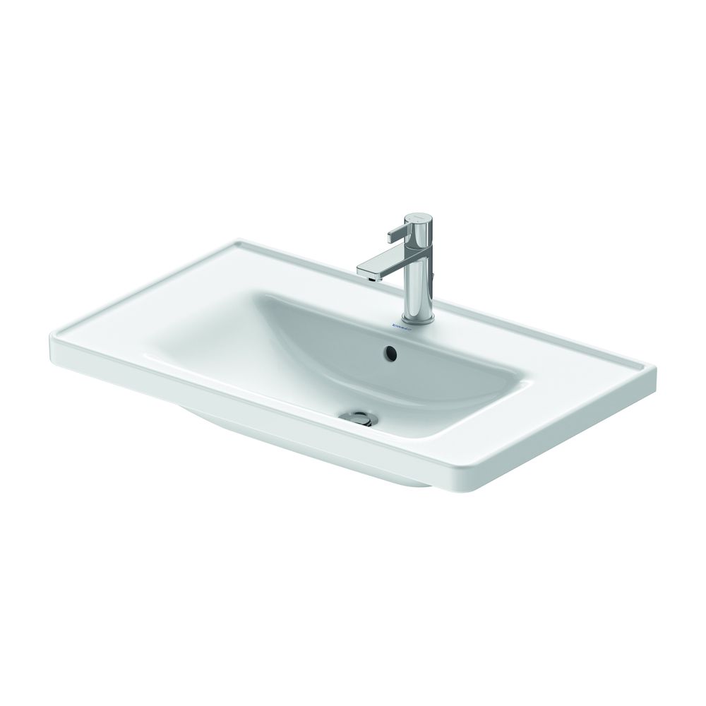 Duravit D-Neo Waschtisch 480x800x165mm, Weiß Hochglanz, Rechteckig, 1 Waschplatz/H... DURAVIT-2367800000 4053424981970 (Abb. 12)