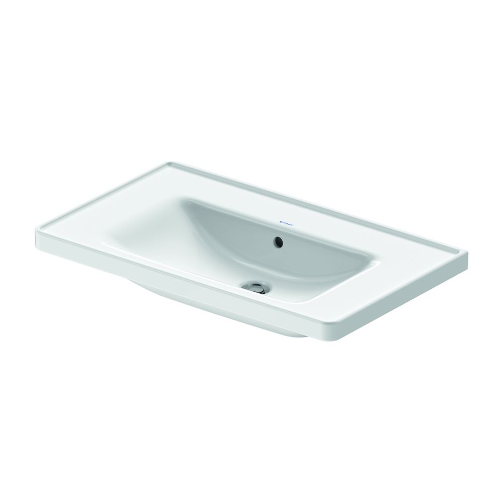 Duravit D-Neo Waschtisch 480x800x165mm, Weiß Hochglanz, Rechteckig, 1 Waschplatz mi... DURAVIT-2367800060 4053424982014 (Abb. 1)