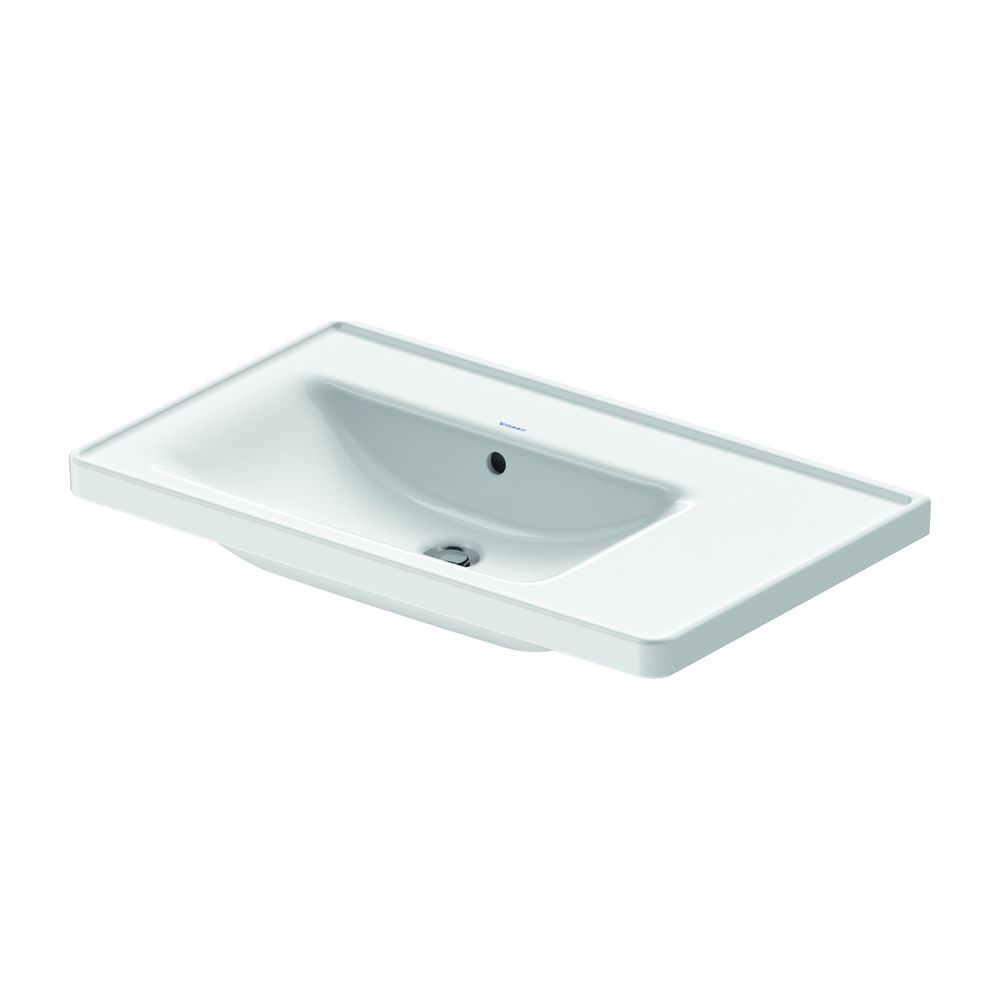Duravit D-Neo Waschtisch 480x800x165mm, Weiß Hochglanz, Rechteckig, 1 Waschplatz L,... DURAVIT-2369800060 4063382016805 (Abb. 1)
