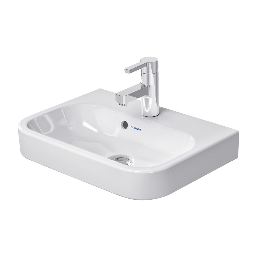 Duravit Happy D.2 Handwaschbecken 360x500x140mm, Weiß Hochglanz, Rechteckig,1 Wasch... DURAVIT-0710500000 4021534856006 (Abb. 3)