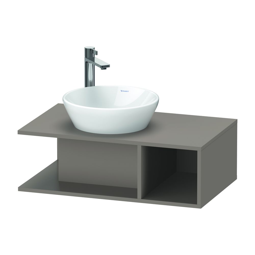 Duravit D-Neo Konsolenwaschtischunterbau wandhäng. 480x800x260mm Compact Basalt Ma... DURAVIT-DE491804343 4063382110138 (Abb. 1)