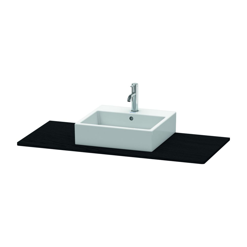 Duravit XSquare Konsole 550x800x16mm, Eiche Mattschwarz, ohne Konsolenträger, 1 Au... DURAVIT-XS060D01616 4063382138651 (Abb. 1)