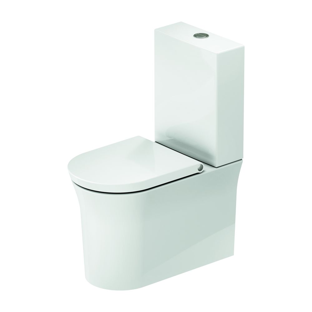 Duravit White Tulip Stand WC für Kombination 650x360x420mm, Weiß Hochglanz, Wonder... DURAVIT-21970900001 4053424894850 (Abb. 6)
