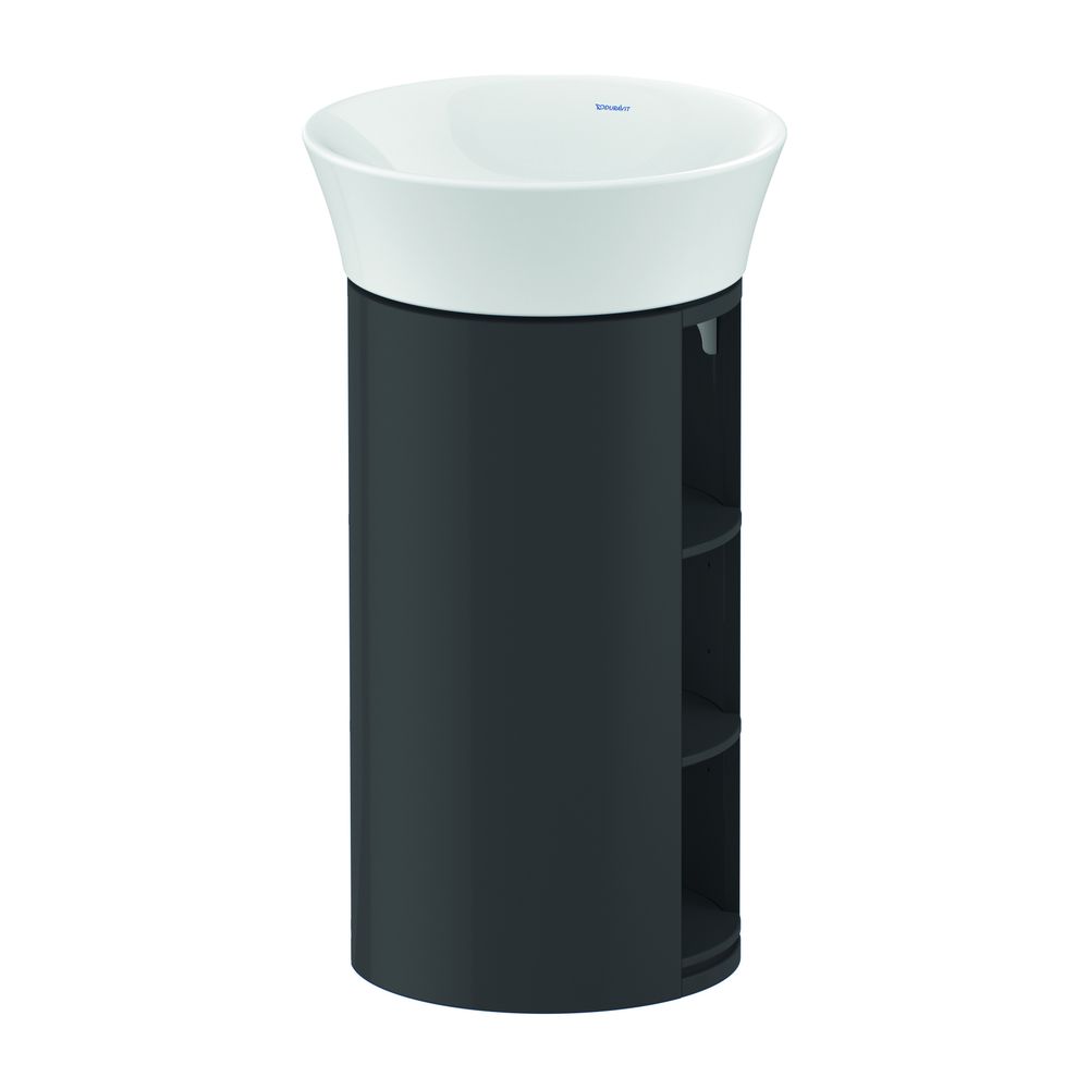 Duravit White Tulip Waschtischunterbau bodenstehend 410x410x750mm, Graphit Hochgla... DURAVIT-WT42390H1H1 4063382115232 (Abb. 1)