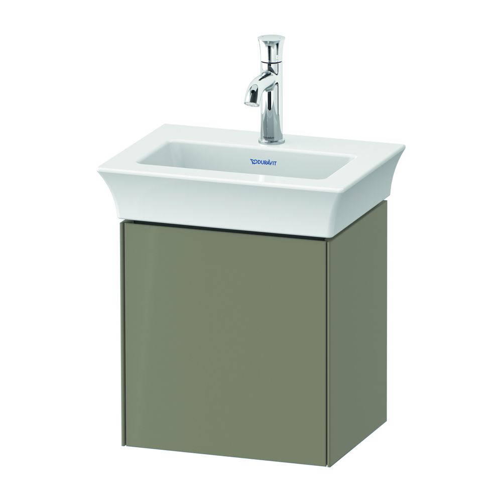 Duravit White Tulip Waschtischunterbau wandhäng. 298x384x410mm L, Steingrau Hochgl... DURAVIT-WT4240LH2H2 4063382111647 (Abb. 1)