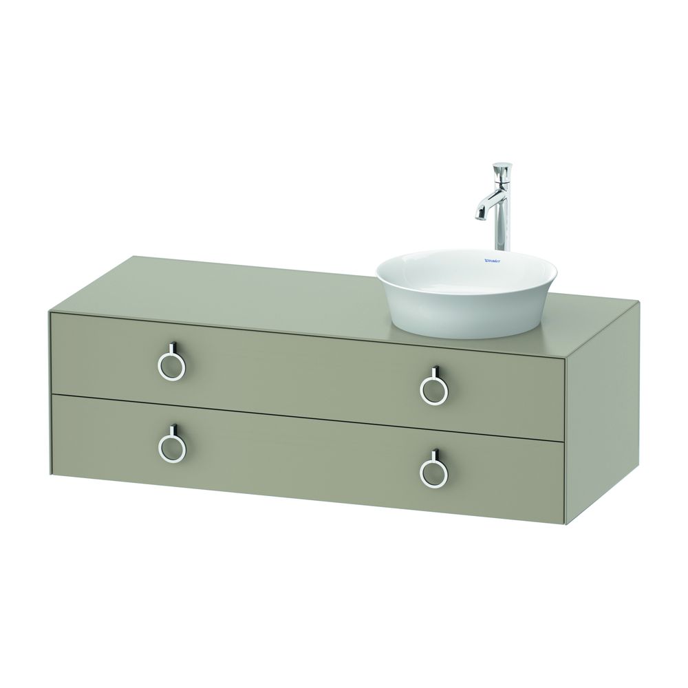 Duravit White Tulip Konsolenwaschtischunterbau wandh. 550x1300x408mm R/M mit K... DURAVIT-WT4992R60600010 4063382786678 (Abb. 2)