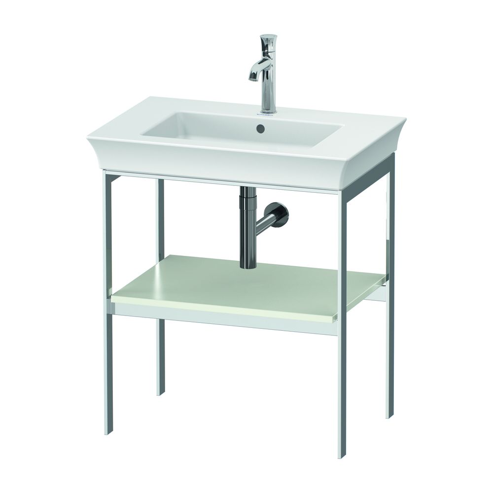 Duravit White Tulip Metallkonsole 450x684x760mm, Weiß Seidenmatt, 1 Ablagefläche, ... DURAVIT-WT454003636 4063382125903 (Abb. 1)