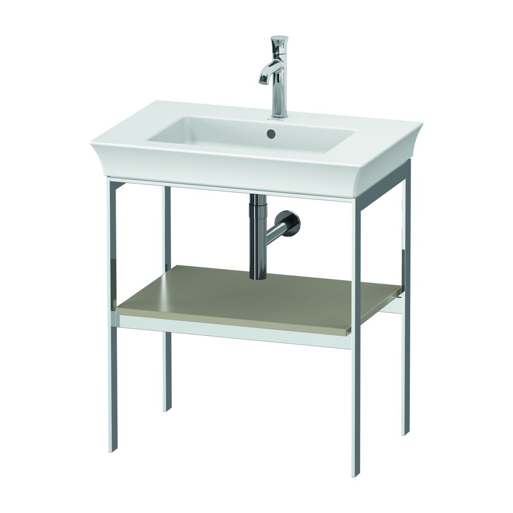 Duravit White Tulip Metallkonsole 450x684x760mm, Taupe Seidenmatt, 1 Ablagefläche,... DURAVIT-WT454006060 4063382125934 (Abb. 1)