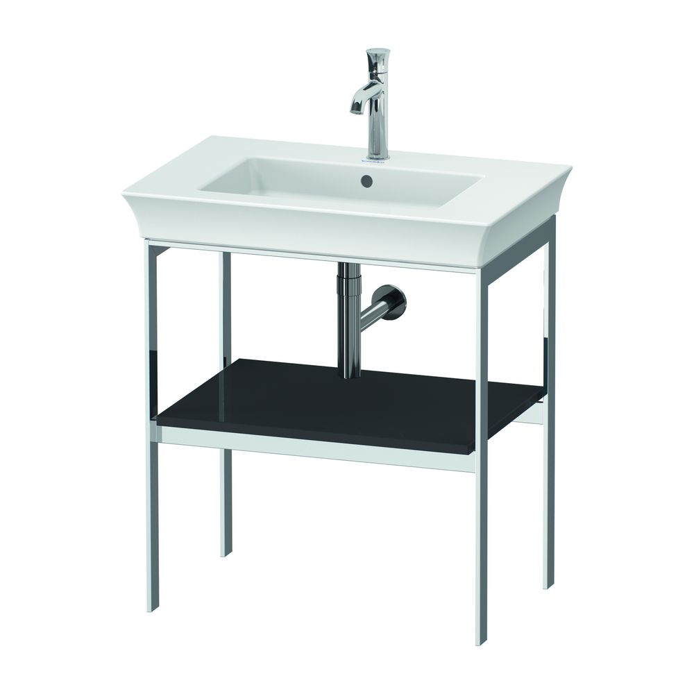 Duravit White Tulip Metallkonsole 450x684x760mm, Graphit Hochglanz, 1 Ablagefläche... DURAVIT-WT45400H1H1 4063382125866 (Abb. 2)