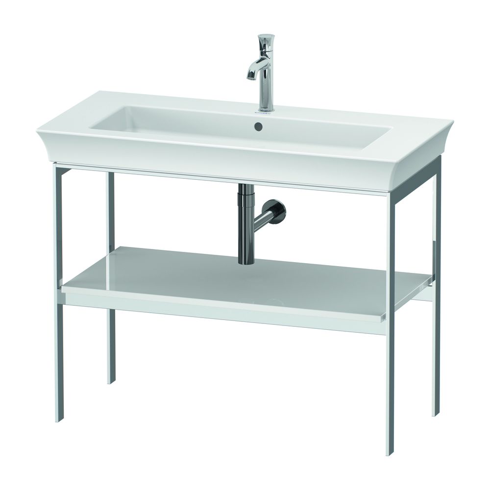 Duravit White Tulip Metallkonsole 450x984x760mm, Weiß Hochglanz, 1 Ablagefläche, I... DURAVIT-WT454108585 4063382126245 (Abb. 1)
