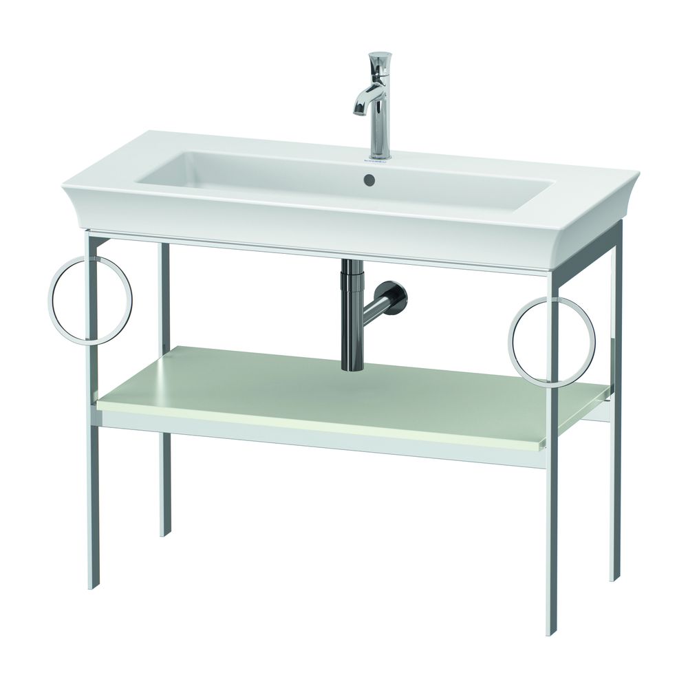 Duravit White Tulip Metallkonsole 450x984x760mm B, Weiß SDM, 1 Ablagefläche, 2 Han... DURAVIT-WT4547B3636 4063382133892 (Abb. 1)