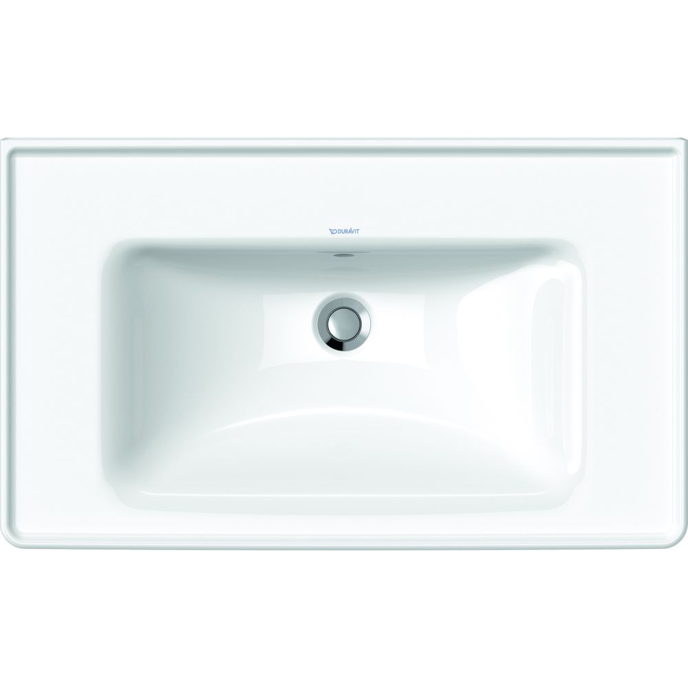 Duravit D-Neo Waschtisch 480x800x165mm, Weiß Hochglanz, Rechteckig, 1 Waschplatz mi... DURAVIT-2367800060 4053424982014 (Abb. 3)