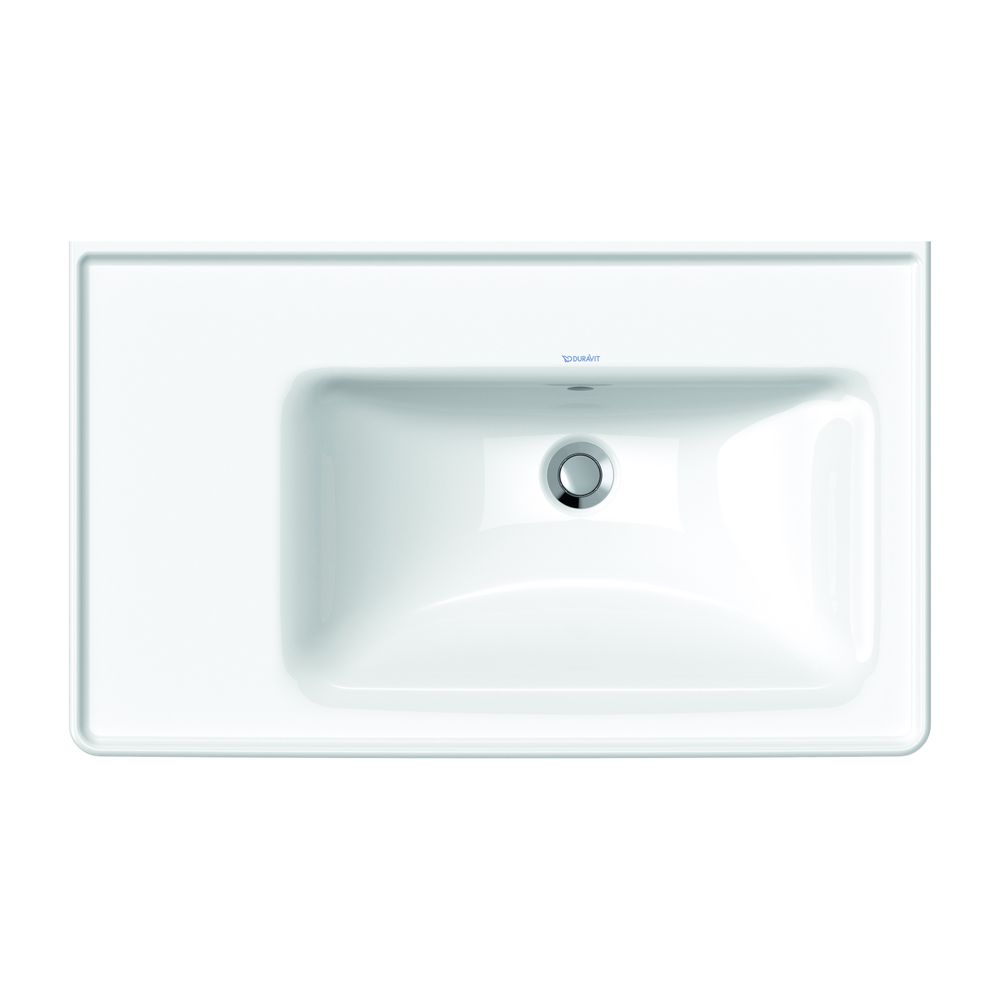 Duravit D-Neo Waschtisch 480x800x160mm, Weiß Hochglanz, Rechteckig, 1 Waschplatz R,... DURAVIT-2370800060 4063382016867 (Abb. 3)