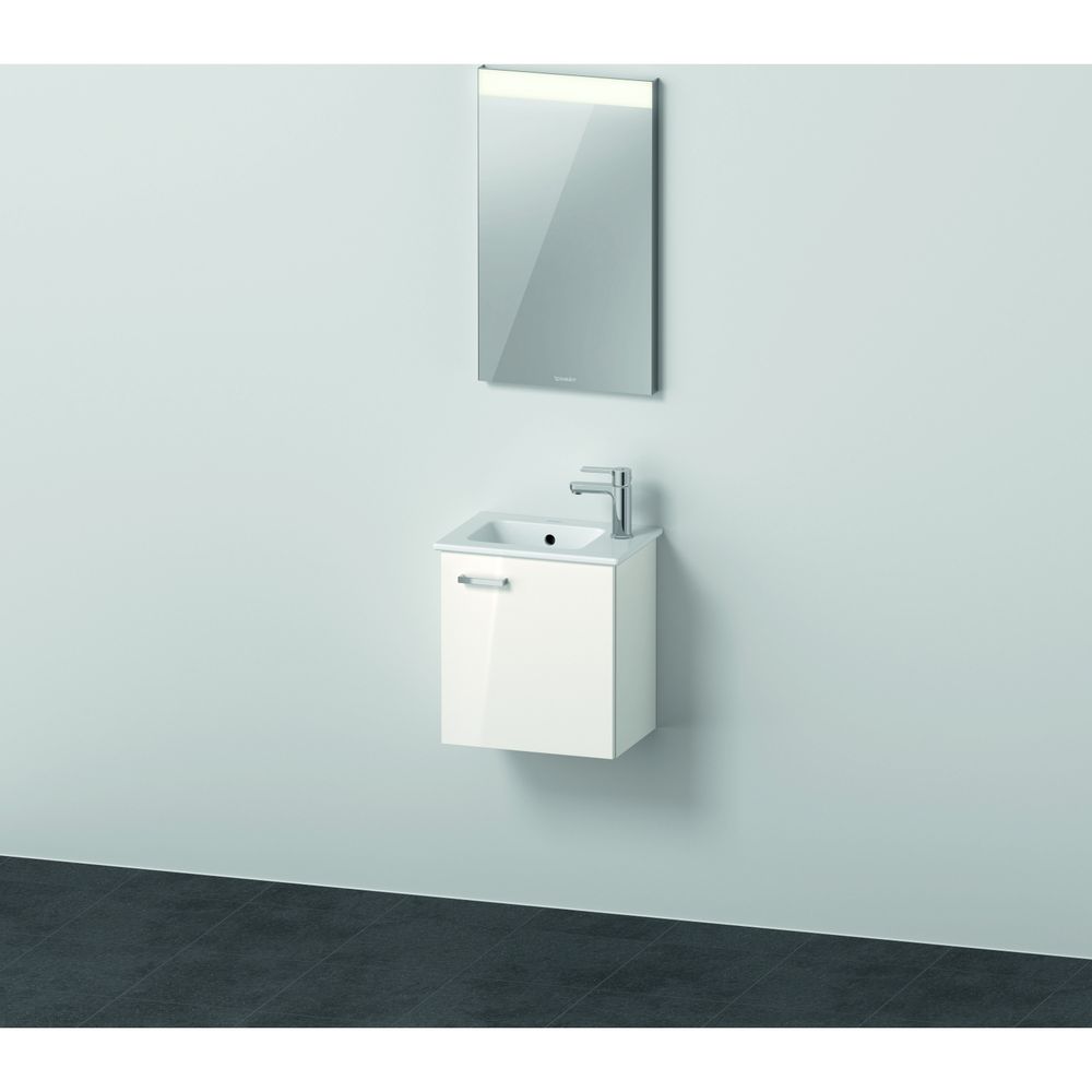 Duravit XBase Möbelwaschtisch, Waschtischunterbau, Spiegel 288x400x2000mm, 1 Tür R... DURAVIT-XB0065R4545 4063382163974 (Abb. 1)