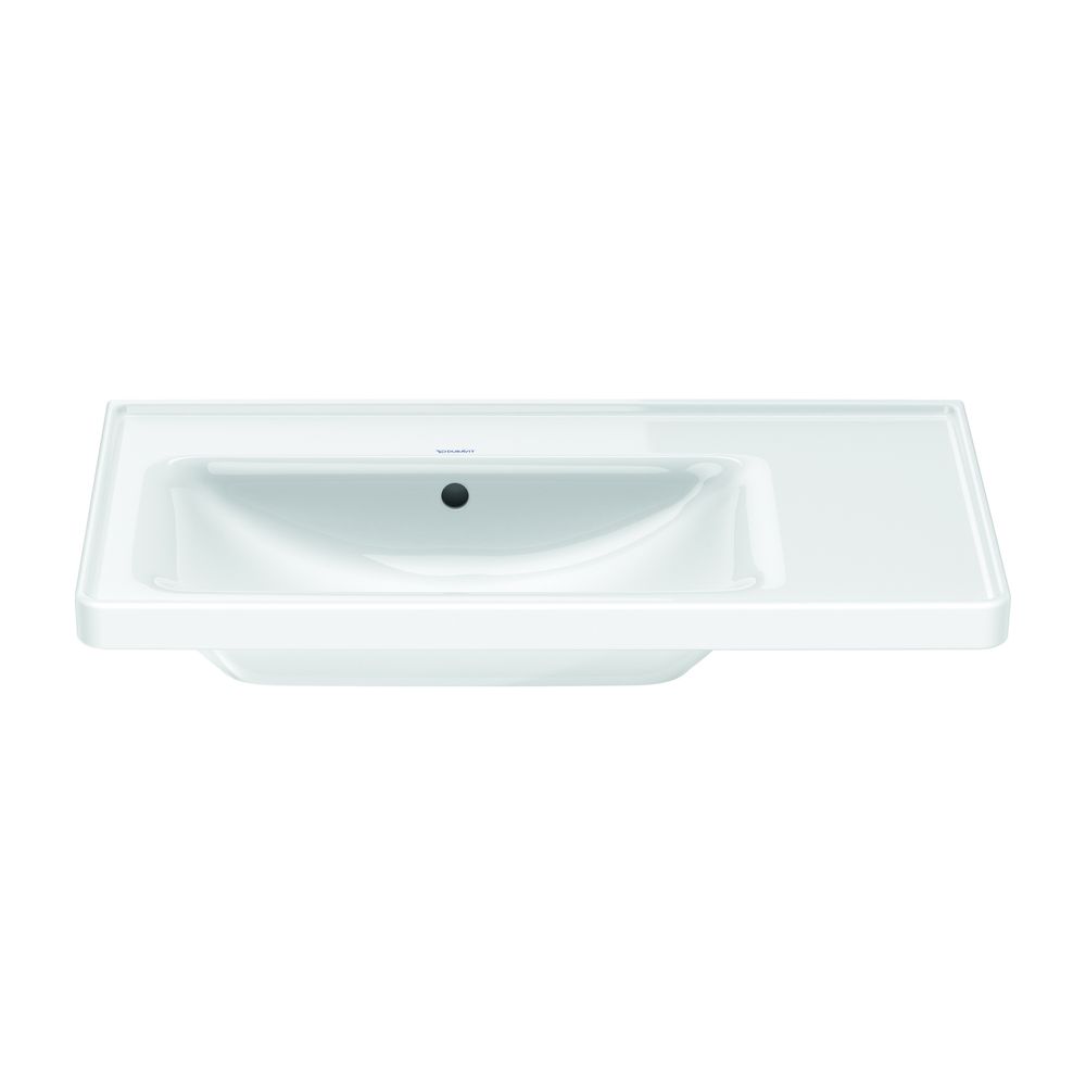 Duravit D-Neo Waschtisch 480x800x165mm, Weiß Hochglanz, Rechteckig, 1 Waschplatz L,... DURAVIT-2369800060 4063382016805 (Abb. 2)