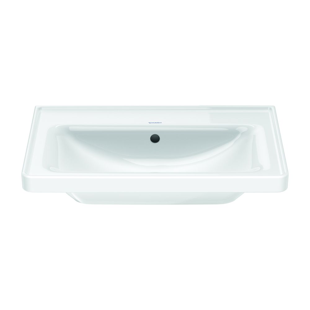 Duravit D-Neo Waschtisch 480x650x160mm, Weiß Hochglanz, Rechteckig, 1 Waschplatz mi... DURAVIT-2367650060 4063382015662 (Abb. 2)