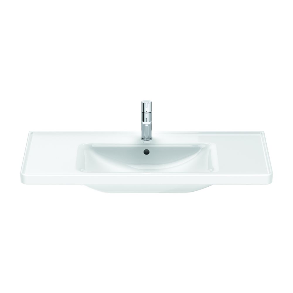 Duravit D-Neo Waschtisch 480x1005x160mm wandhäng., Weiß Hochglanz, Rechteckig, 1 Wa... DURAVIT-2367100000 4063382016096 (Abb. 6)