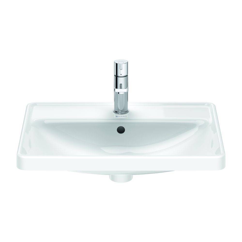 Duravit D-Neo Einbauwaschtisch 440x600x170mm, Weiß Hochglanz, mit HLB/Überlauf, 1 H... DURAVIT-0357600027 4063382157249 (Abb. 3)