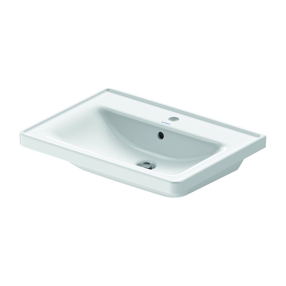 Duravit D-Neo Waschtisch 480x650x160mm, Weiß Hochglanz, Rechteckig, 1 Waschplatz/H... DURAVIT-2367650000 4063382015624 (Abb. 12)