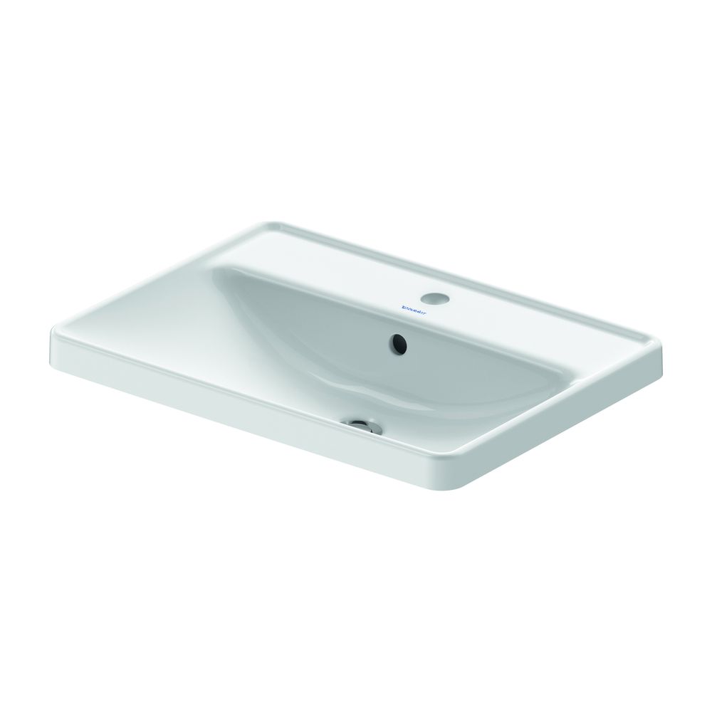 Duravit D-Neo Einbauwaschtisch 440x600x170mm, Weiß Hochglanz, mit HLB/Überlauf, 1 H... DURAVIT-0357600027 4063382157249 (Abb. 4)