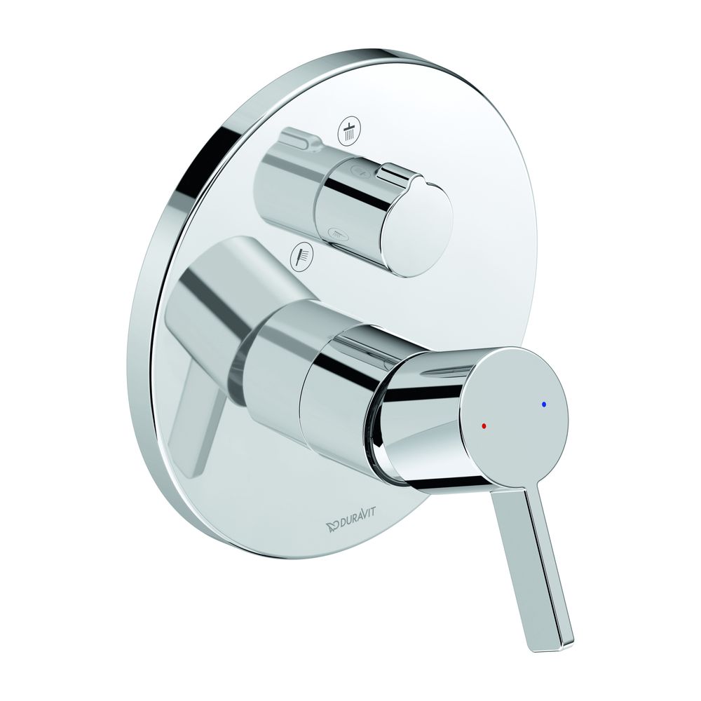 Duravit D-Neo Einhebel-Brausemischer Unterputz, 2 Verbraucher, Chrom, Handbrause,... DURAVIT-DE4210012010 4063382162953 (Abb. 3)