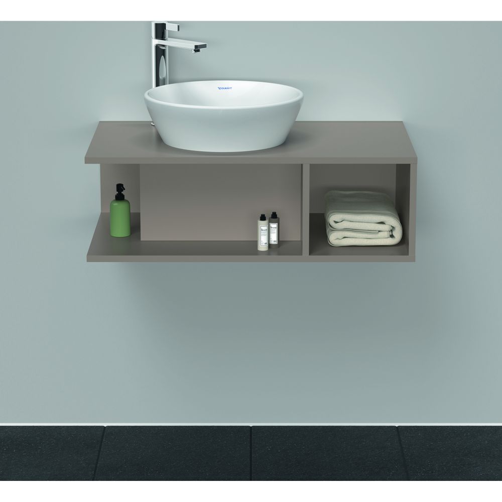 Duravit D-Neo Konsolenwaschtischunterbau wandhäng. 480x800x260mm Compact Basalt Ma... DURAVIT-DE491804343 4063382110138 (Abb. 2)