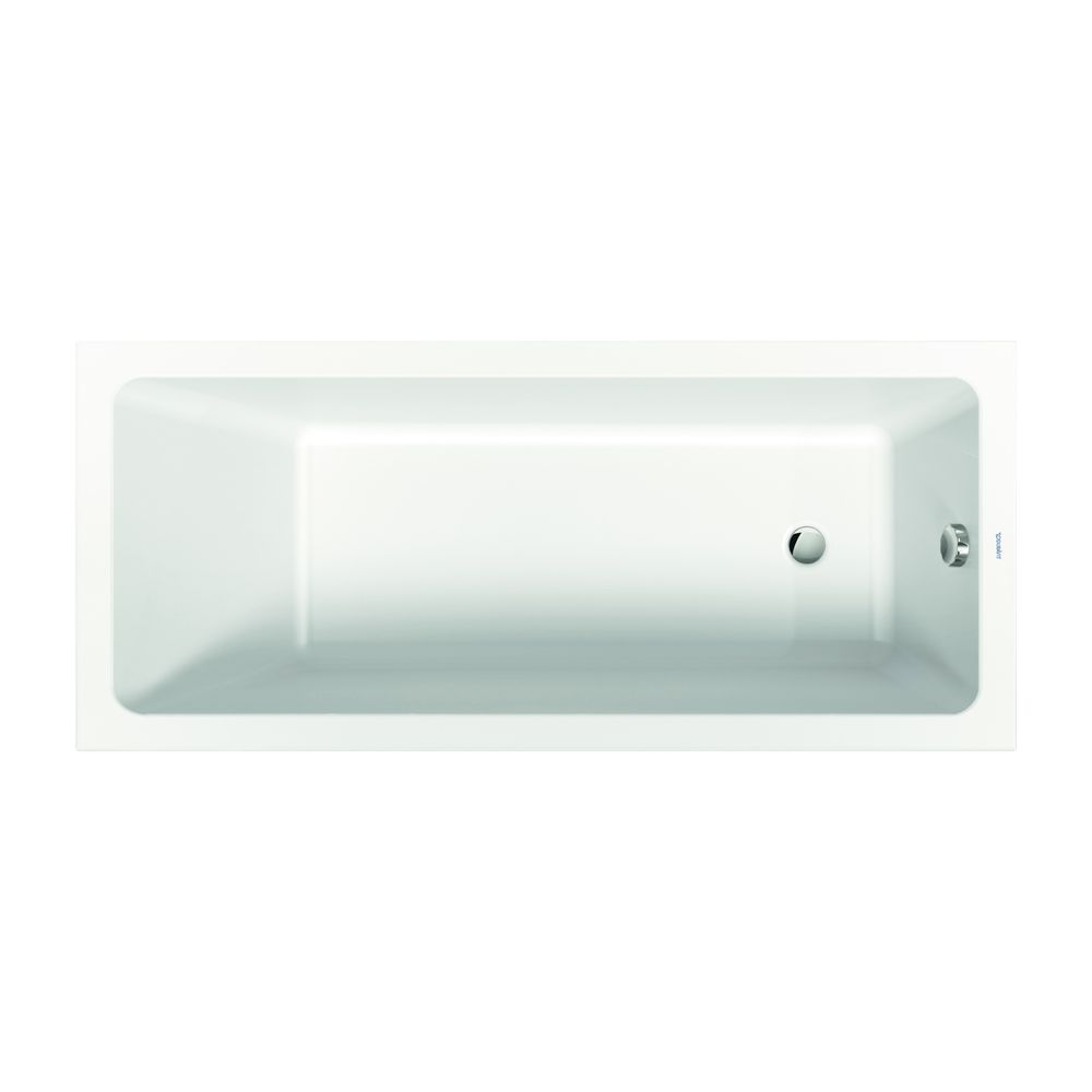 Duravit No.1 Badewanne 420x700x1600mm, 110l, Weiß glänzend, Rechteckig, Einbau... DURAVIT-700488000000000 4063382185372 (Abb. 6)
