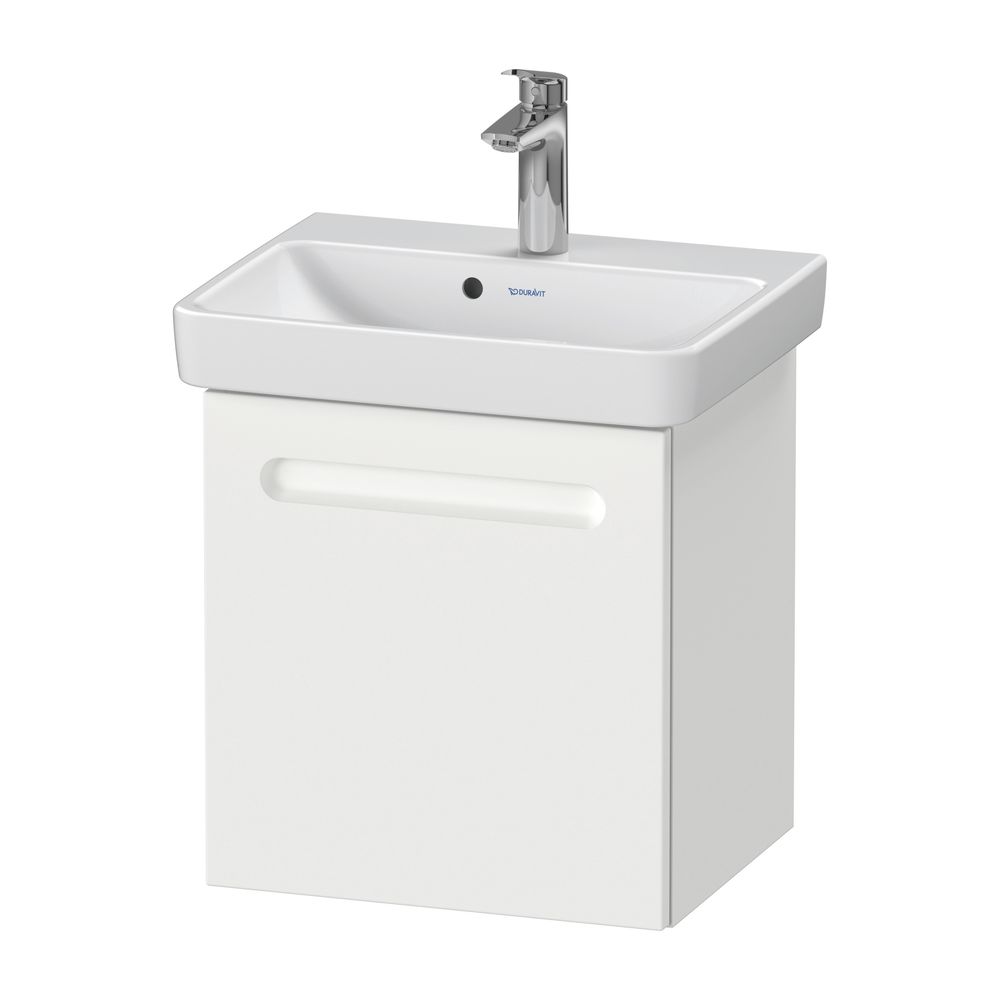 Duravit No.1 Waschtischunterbau wandhängend 386x440x478mm L, Mattweiß, Folie/... DURAVIT-N14267L18180000 4063382802040 (Abb. 10)