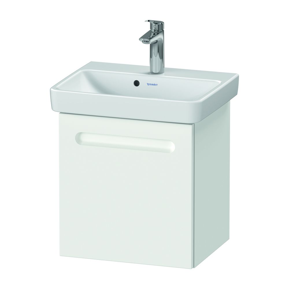 Duravit No.1 Waschtischunterbau wandhängend 386x440x478mm R Mattweiß, Folie/K... DURAVIT-N14267R18180000 4063382802064 (Abb. 11)