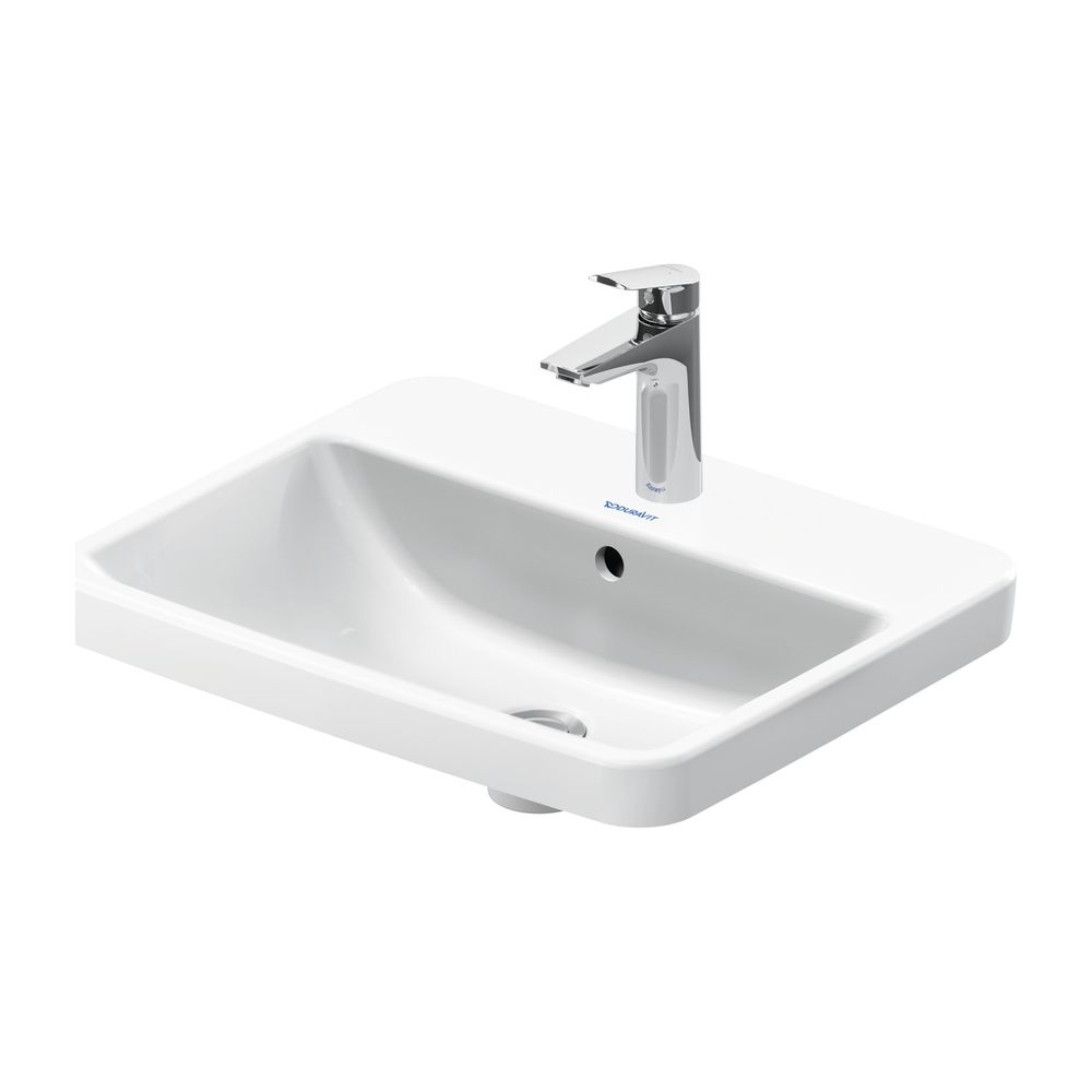 Duravit No.1 Einbauwaschtisch 435x550x175mm, Weiß Hochglanz, mit HLB/Überlauf, 1 H... DURAVIT-03555500272 4063382180322 (Abb. 1)