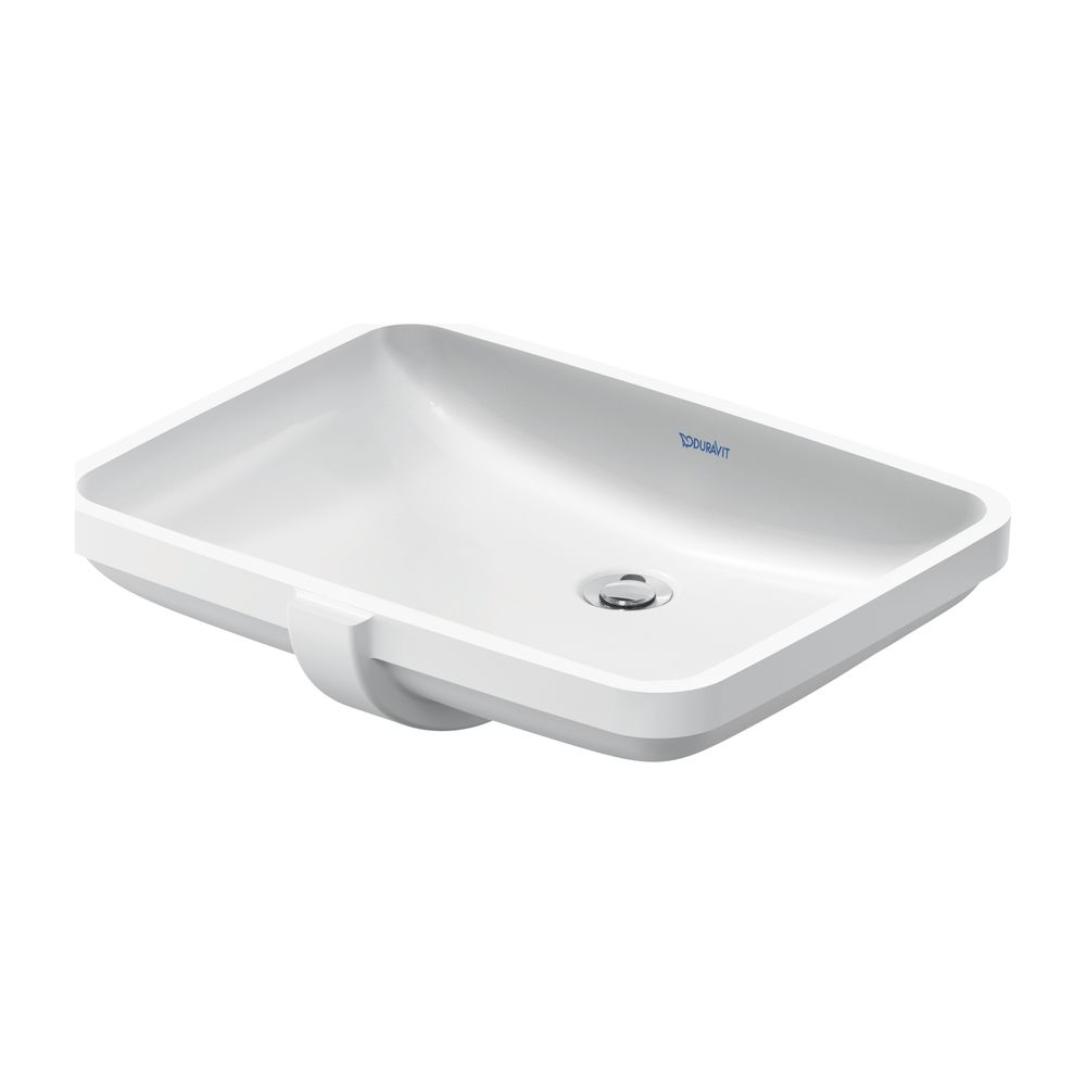 Duravit No.1 Einbauwaschtisch 400x550x160mm, Weiß Hochglanz, ohne HLB, mit Überlau... DURAVIT-03955500282 4063382182746 (Abb. 1)
