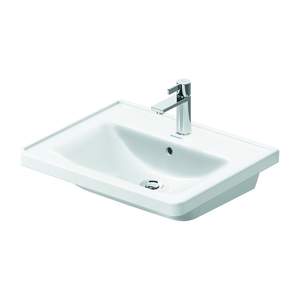 Duravit D-Neo Waschtisch 480x600x165mm wandhäng., Weiß Hochglanz, Rechteckig, 1 Was... DURAVIT-2367600000 4063382167255 (Abb. 4)
