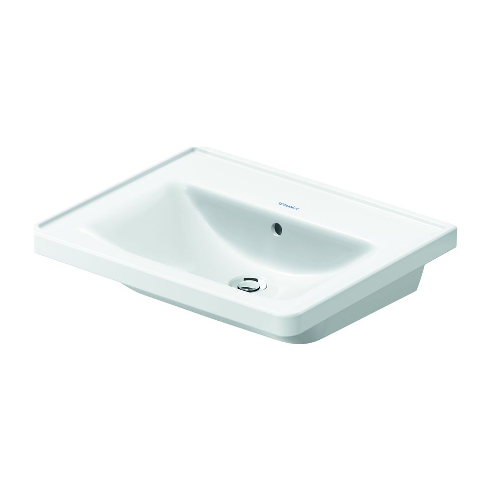 Duravit D-Neo Waschtisch 480x600x165mm wandhängend, Weiß Hochglanz, Rechteckig, 1 W... DURAVIT-2367600060 4063382167279 (Abb. 1)