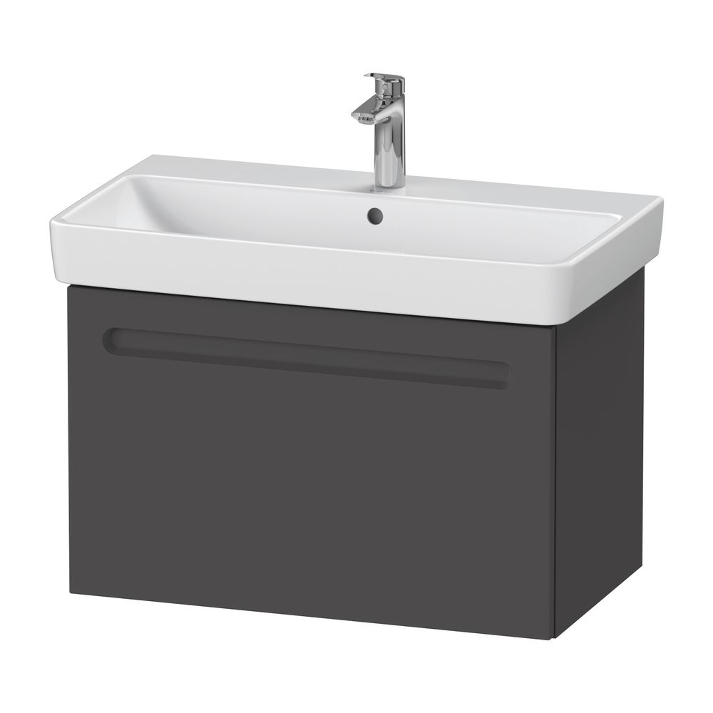 Duravit No.1 Waschtischunterbau wandhängend 426x740x478mm Graphit Matt, Folie/... DURAVIT-N14283049490000 4063382218773 (Abb. 2)