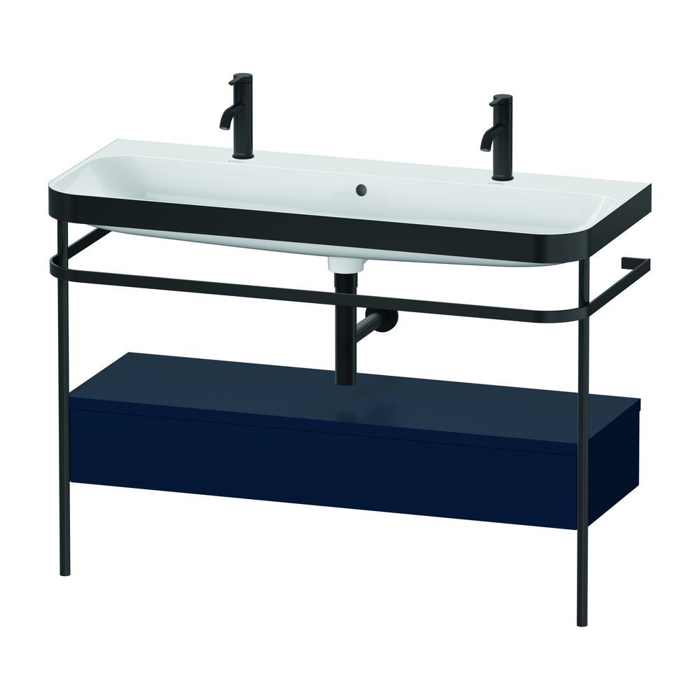 Duravit Happy D.2 Waschtisch-Set C-bonded Metallkonsole, SK Dekor, 490x1175x85... DURAVIT-HP4764O98980000 4063382213808 (Abb. 2)