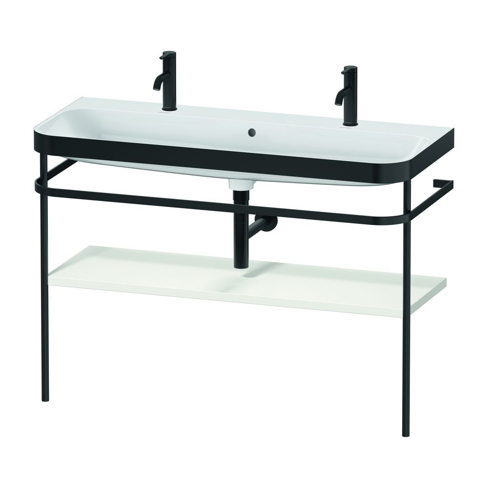 Duravit Happy D.2 Waschtisch-Set C-bonded Metallkonsole Lack, 490x1175x850mm, ... DURAVIT-HP4759O39390000 4063382214478 (Abb. 2)